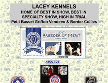 Tablet Screenshot of laceykennels.com